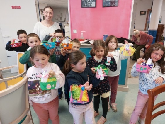 Les élèves de CP à l’Ehpad